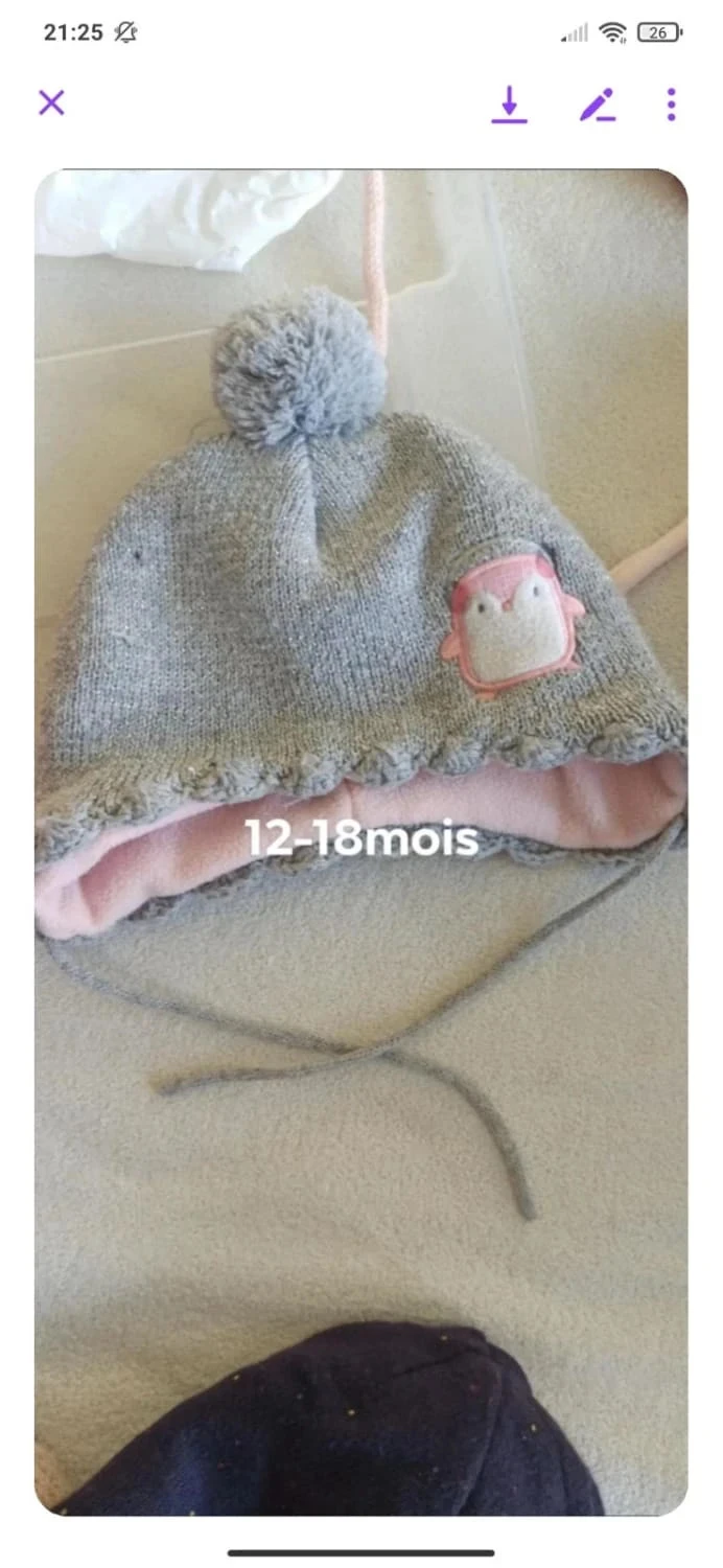 Lot of 2 Winter Hats for Girls – photo 2